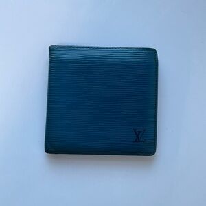 Louis Vuitton Blue Epi Wallet